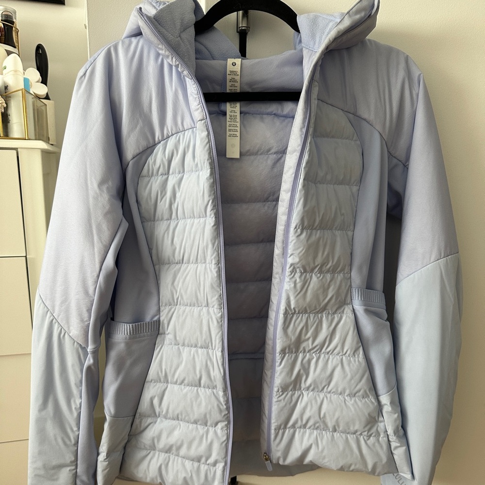 Lululemon Down-For-It-All Jacket, Lavender Dusk, Size 8